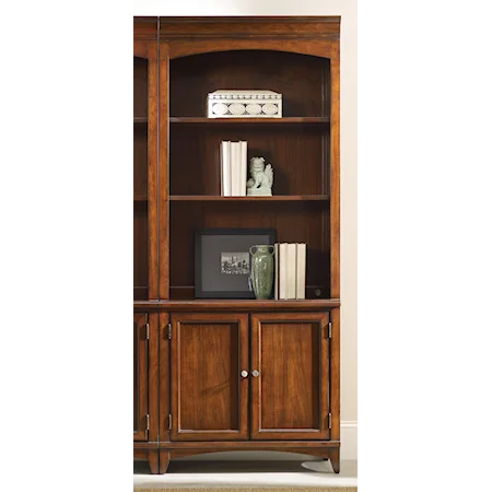 Walnut Transitional Bunching Bookcase